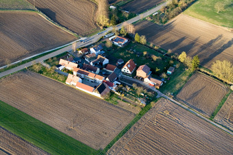Luftbild von Welschhof in Freckenfeld im Bundesland Rheinland-Pfalz, Deutschland