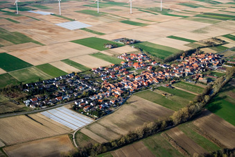 Herxheimweyher von Südwesten im Bundesland Rheinland-Pfalz, Deutschland