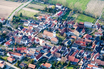Kirche in Schwegenheim im Bundesland Rheinland-Pfalz, Deutschland