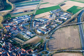 Industriegebiet Speyerer Straße in Schwegenheim im Bundesland Rheinland-Pfalz, Deutschland