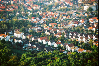 Elsässerstraße von Südwesten in Kandel im Bundesland Rheinland-Pfalz, Deutschland