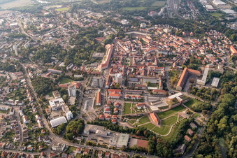 Übersicht Stadtzentrum in Germersheim im Bundesland Rheinland-Pfalz, Deutschland