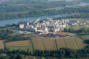 Beinheim, Industrie im Bundesland Bas-Rhin, Frankreich aus der Luft betrachtet