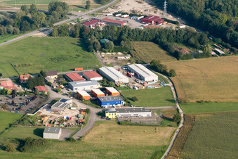 Luftbild von Beinheim im Bundesland Bas-Rhin, Frankreich
