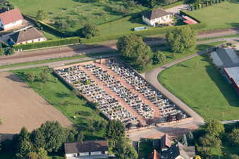 Rountzenheim im Bundesland Bas-Rhin, Frankreich von oben