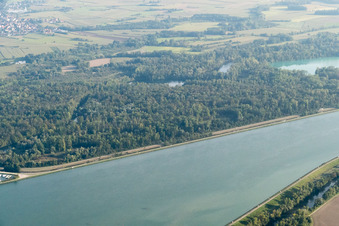 Gambsheim im Bundesland Bas-Rhin, Frankreich von oben gesehen