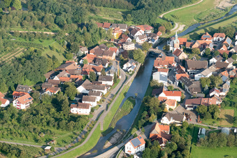 Rench-Flutkanal im Ortsteil Erlach in Renchen im Bundesland Baden-Württemberg, Deutschland