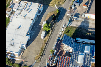 Billigheim-Ingenheim im Bundesland Rheinland-Pfalz, Deutschland von einer Drohne aus