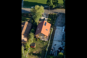 Ortsteil Billigheim in Billigheim-Ingenheim im Bundesland Rheinland-Pfalz, Deutschland von oben