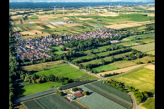 Winden im Bundesland Rheinland-Pfalz, Deutschland von der Drohne aus gesehen