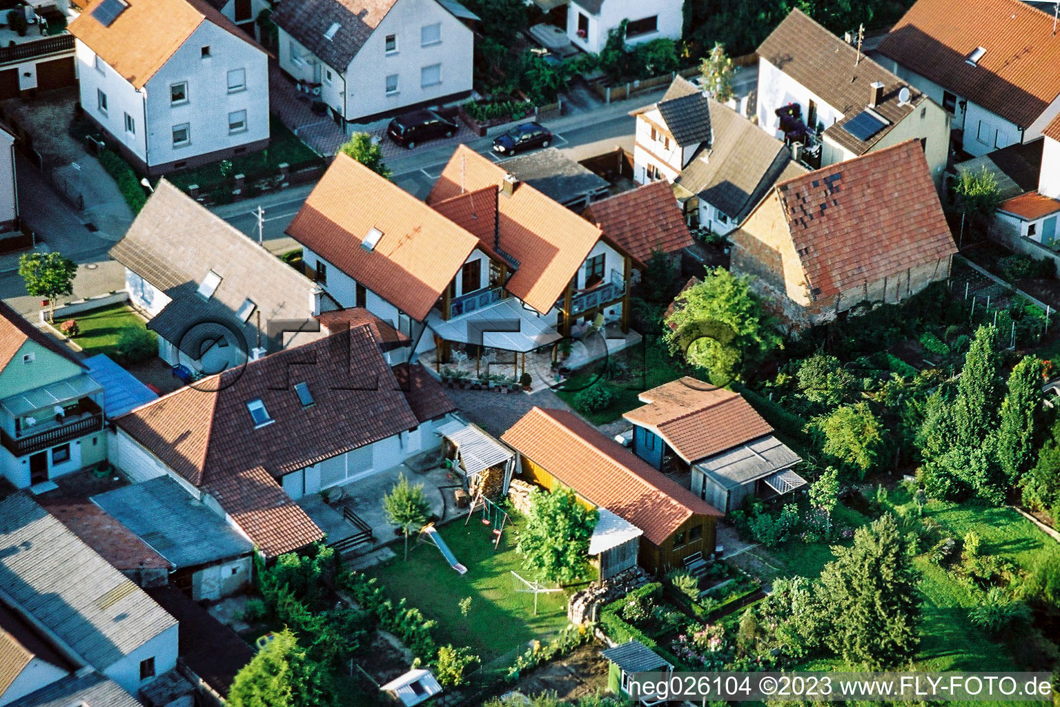 Freckenfeld Gänsried im Bundesland Rheinland-Pfalz, Deutschland von der Drohne aus gesehen