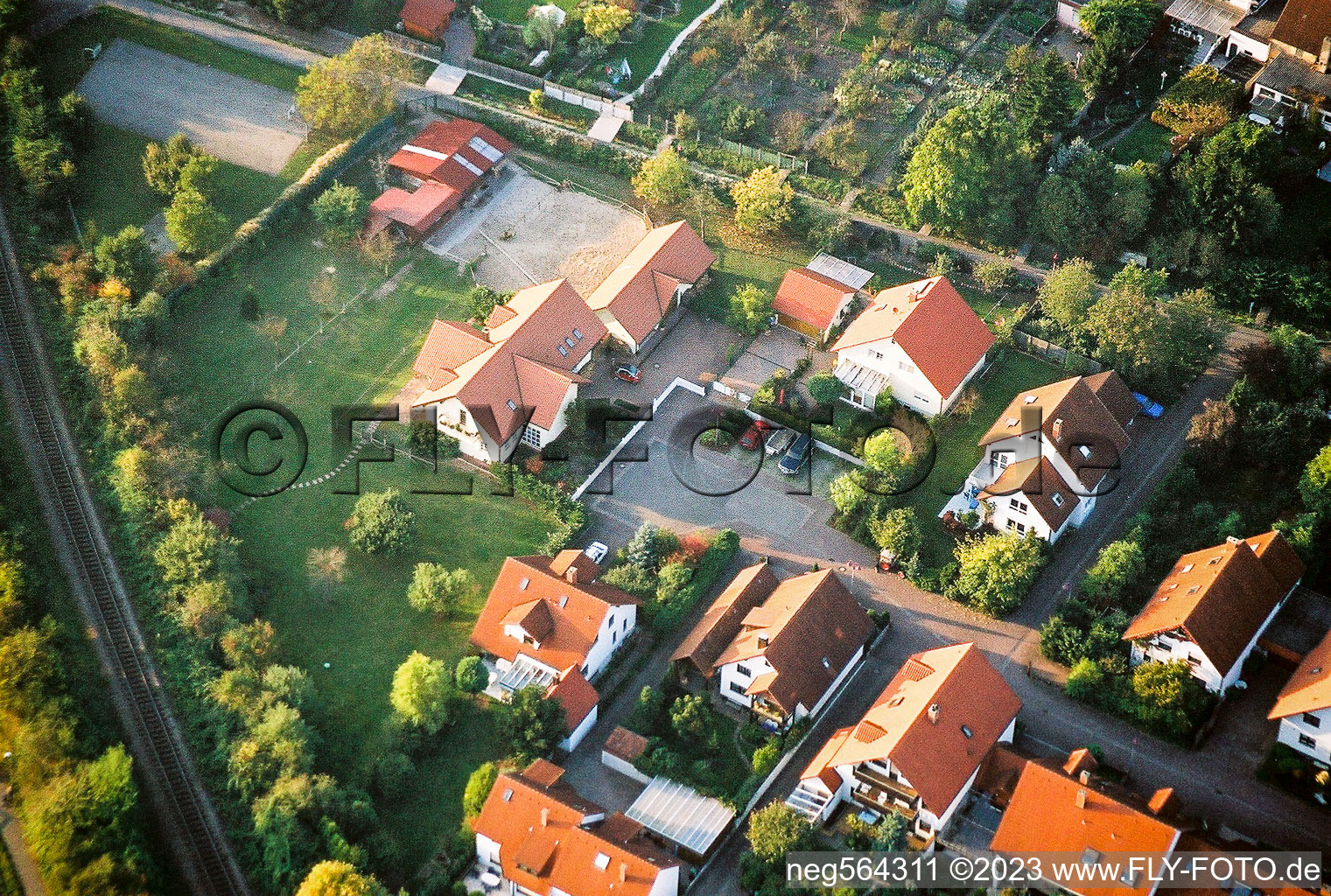 Luftbild von Kandel Im Mirabellengarten im Bundesland Rheinland-Pfalz, Deutschland