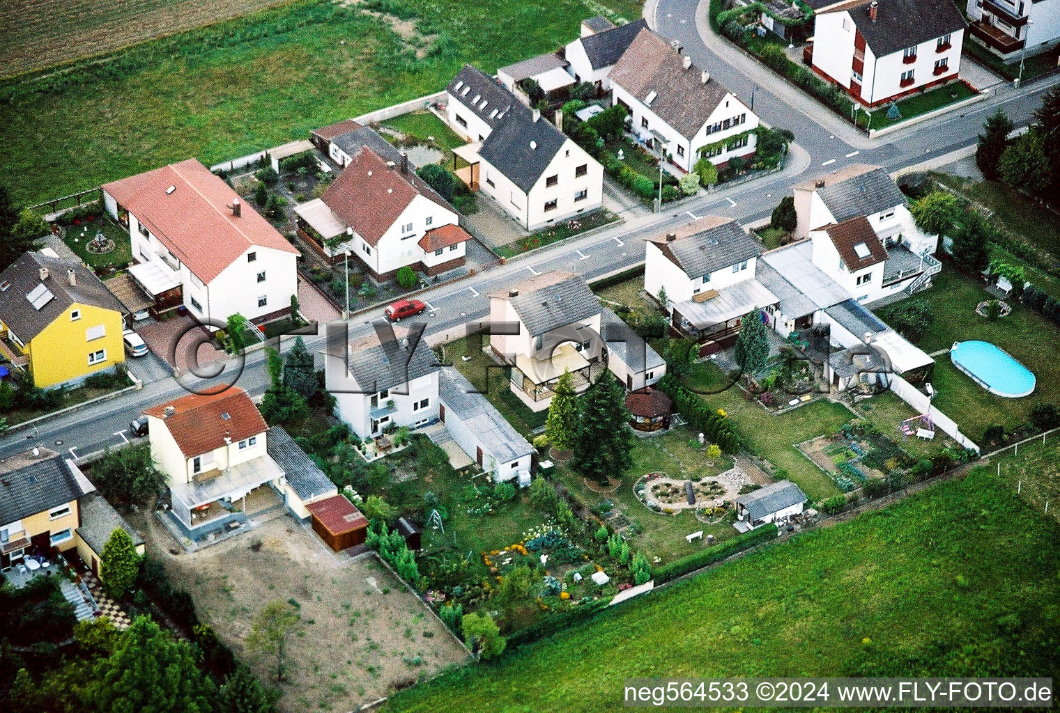 Luftaufnahme von Wattstr in Freckenfeld im Bundesland Rheinland-Pfalz, Deutschland