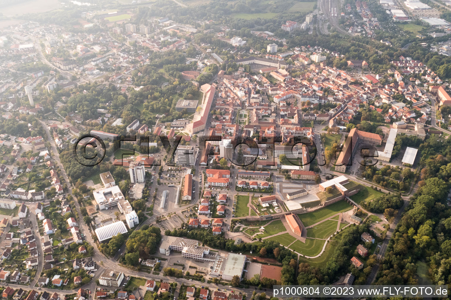 Luftbild von Germersheim im Bundesland Rheinland-Pfalz, Deutschland