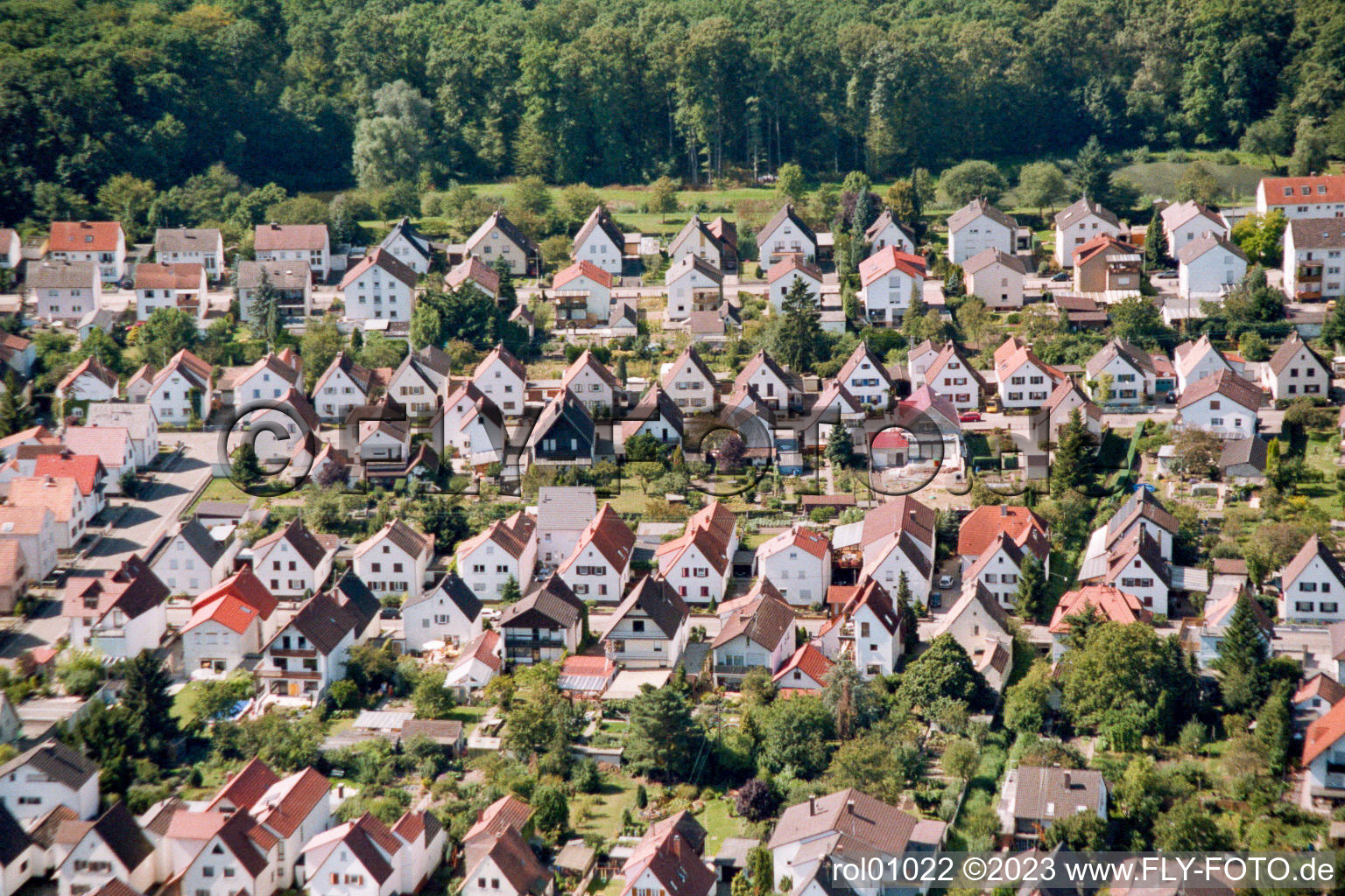 Kandel Siedlung im Bundesland Rheinland-Pfalz, Deutschland aus der Luft