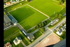 Schrägluftbild von Villers-sur-Mer im Bundesland Calvados, Frankreich