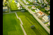 Villers-sur-Mer im Bundesland Calvados, Frankreich von oben