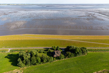 Süderdeich in Vollerwiek im Bundesland Schleswig-Holstein, Deutschland