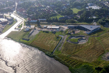 Nationalpark-Zentrum Multimar Wattforum mit Baustelle für die neue Otterabteilung in Tönning im Bundesland Schleswig-Holstein, Deutschland