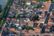 Kirchenstr / Prinzenstr in Friedrichstadt im Bundesland Schleswig-Holstein, Deutschland