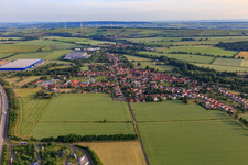 Hörselgau von Südosten im Ortsteil Hörselgau im Bundesland Thüringen, Deutschland