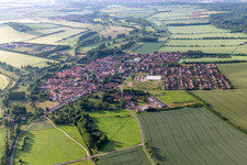 Luftbild von Ortsteil Goldbach in Nessetal im Bundesland Thüringen, Deutschland