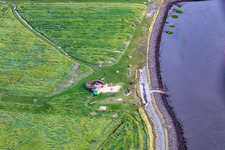 Badestrand Wesselburenerkoog im Bundesland Schleswig-Holstein, Deutschland