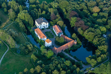 Luftaufnahme von Ortsteil Hoxfeld in Borken im Bundesland Nordrhein-Westfalen, Deutschland