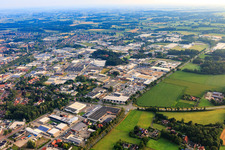 Industriegebiet Schuhmacherring mit Daldrup GmbH & Co.KG Teppich Janning GmbH im Ortsteil Ammeln in Ahaus im Bundesland Nordrhein-Westfalen, Deutschland