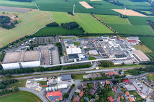 Gebäude und Produktionshallen auf dem Lebensmittelhersteller- Werksgelände IGLO GmbH in Reken im Ortsteil Klein-Reken im Bundesland Nordrhein-Westfalen, Deutschland