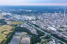 Luftaufnahme von Chemiepark Marl im Ortsteil Chemiezone im Bundesland Nordrhein-Westfalen, Deutschland