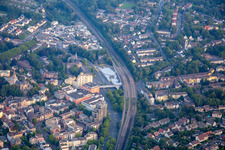 Steeler Platz und Bahnhof in Essen im Bundesland Nordrhein-Westfalen, Deutschland