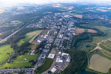 Luftbild von Industriegebiet Neviges in Velbert im Bundesland Nordrhein-Westfalen, Deutschland