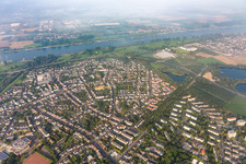 Luftbild von An der Wupper-Mündung in Rheindorf im Bundesland Nordrhein-Westfalen, Deutschland