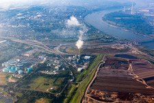 Entsorgungszentrum am Alten Bürriger Deich in Leverkusen im Bundesland Nordrhein-Westfalen, Deutschland