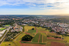 Derendingen-Zentrum von Südwesten in Tübingen im Bundesland Baden-Württemberg, Deutschland