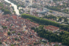 Burganlage des Schloß Hohen Tübingen mit dem Museum Alte Kulturen in Tübingen im Bundesland Baden-Württemberg, Deutschland