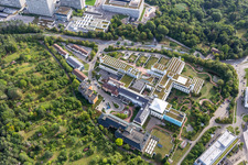 BG Unfallklinik Tübingen im Ortsteil Universität im Bundesland Baden-Württemberg, Deutschland aus der Vogelperspektive