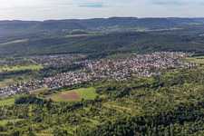 Ohmenhausen von Norden in Reutlingen im Bundesland Baden-Württemberg, Deutschland