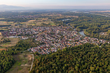 Plittersdorf von Norden in Rastatt im Bundesland Baden-Württemberg, Deutschland