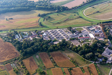 Rennstrecke der Rennbahn Iffezheim in Iffezheim im Bundesland Baden-Württemberg, Deutschland