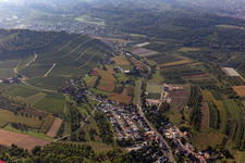 Ortsteil Ebersweier in Durbach im Bundesland Baden-Württemberg, Deutschland von oben