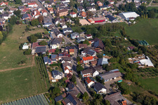 Schrägluftbild von Ortsteil Nesselried in Appenweier im Bundesland Baden-Württemberg, Deutschland