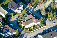 Schrägluftbild von Industriestraße Bauernwaldstr in Rheinzabern im Bundesland Rheinland-Pfalz, Deutschland