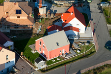 Neubaugebiet An den Tongruben in Rheinzabern im Bundesland Rheinland-Pfalz, Deutschland von oben