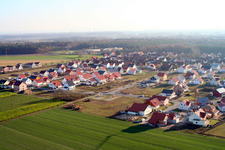 Neubaugebiet An den Tongruben von Norden in Rheinzabern im Bundesland Rheinland-Pfalz, Deutschland