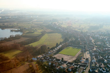 Sportplatz- Fussballplatz in Jockgrim im Bundesland Rheinland-Pfalz, Deutschland