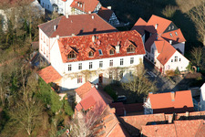 Ludwigstr in Jockgrim im Bundesland Rheinland-Pfalz, Deutschland aus der Drohnenperspektive