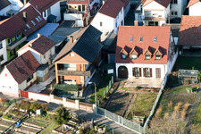 Luftbild von Bahnhofstr in Jockgrim im Bundesland Rheinland-Pfalz, Deutschland