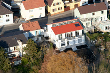 Bahnhofstr in Jockgrim im Bundesland Rheinland-Pfalz, Deutschland von oben